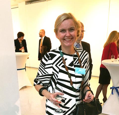 Laura Isoniemi at the grand opening of the exhibition of Finland’s representation in Prague is the creator, curator, producer and art educator for the Echoes 100 exhibition.