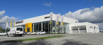 Renault is one of 12 makes of vehicle represented in Kursk, where cars are sold in showrooms built by SMU-9 and Ruukki.
