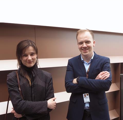 Architect Felita Kozlovaite from for the architect office of Kita Kryptis and Vaidotas Lasas, Manager UAB Skubios Siuntos