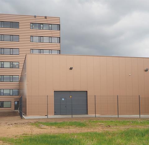Ruukki delivered both sandwich panels hall part of the building and claddings to office tower