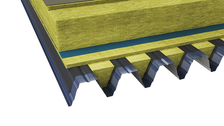 Ruukki T153Acub 4/30 Web and flange perforated + infill - Mineral wool image