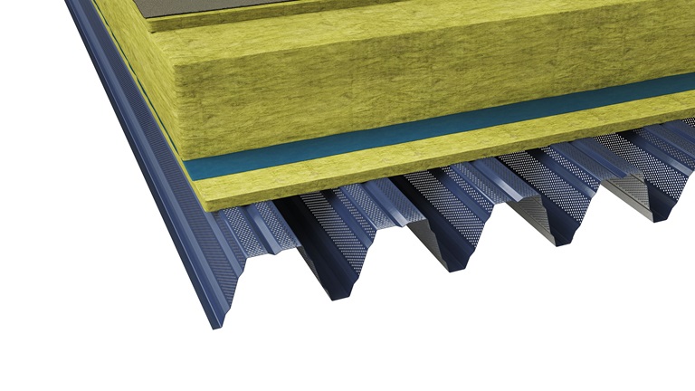 Ruukki T153Acub 4/30 Web and flange perforated - Mineral wool image