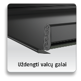 Uzdengti valcu galai