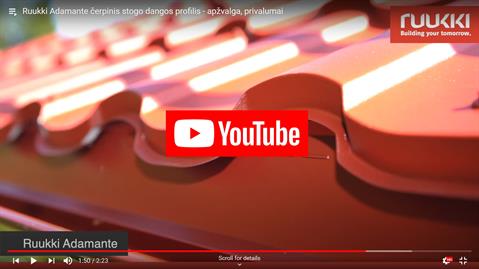 Ruukki Adamante - produkto apžvalga, privalumai - video