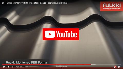 Ruukki Monterrey FEB Forma - produkto apžvalga, privalumai - video